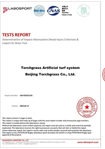 LSA Product Quality Report