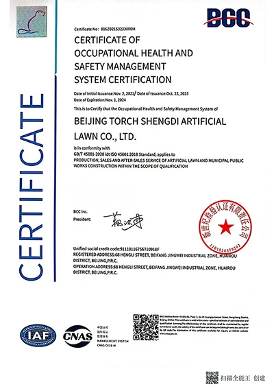 Occupational Health and Safety Certification