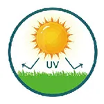 Provides reliable UV protection for 8 to 12 years
