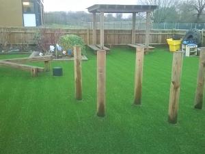 S-Shape Landscaping Grass Turf